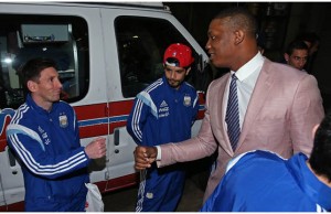 Lionel Messi and Argentina teamates in crowd as Pacers defeat Wizards