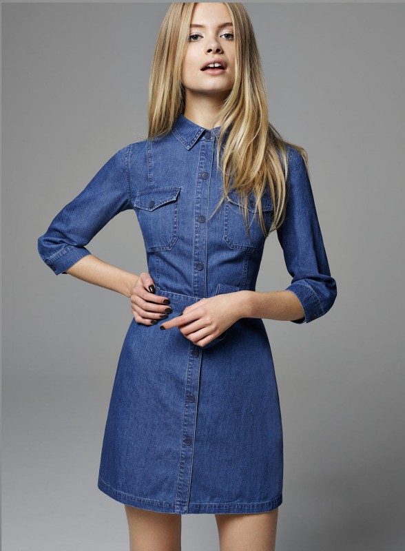Utility Denim Shirt Dress Price - £42.00
