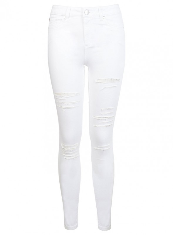 lizzie white shredded jeans