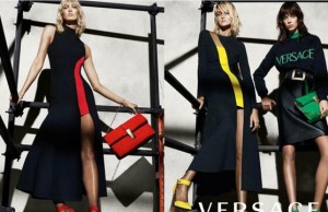 Karlie Kloss, Caroline Trentini & Lexi Boling show off their pins for Versace