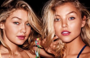 Double Trouble: Gigi Hadid + Rachel Hilbert get CHEEKY for VS Pink