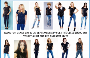 Jeans for Genes Day Celebrates 20 years with the help of Celebrity friends.