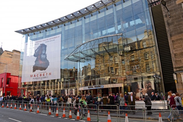 attends the UK Premier of 'Macbeth' at the Edinburgh Festival Theatre on 27th September 2015.