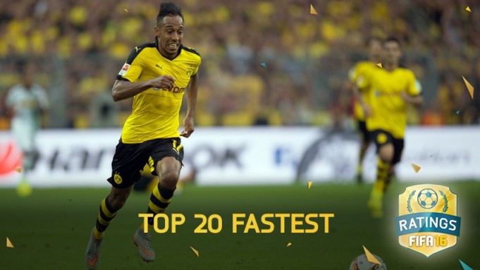 FIFA 16 Player Ratings - Top 20 Fastest Players