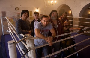 On set with the hilarious cast of British Bare Knuckle Comedy ‘Gloves Off’