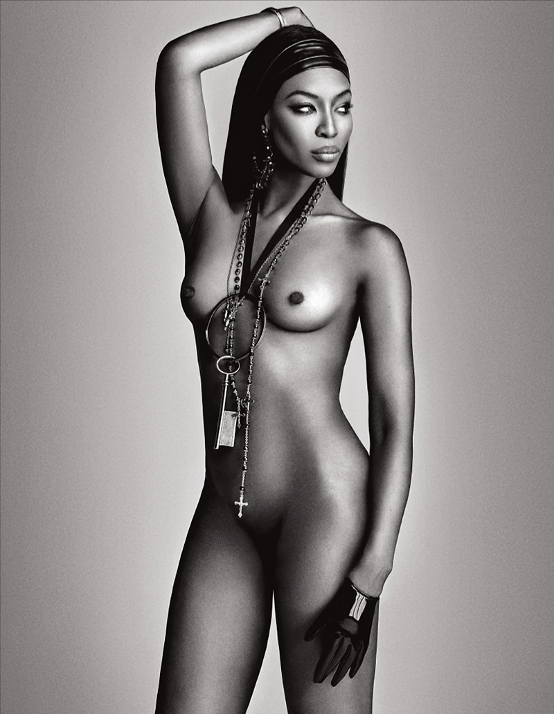 Naomi Campbell Naked in Lui Magazine 7.