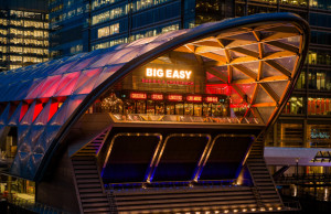 Date night at the Big Easy in Canary Wharf.