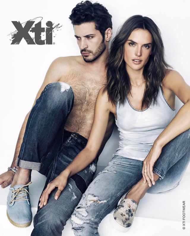 XTI shoes UK Alessandra Ambrosio SS16 ads 