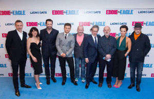 Hugh Jackman and Taron Egerton Attend the European Premiere of Eddie The Eagle.
