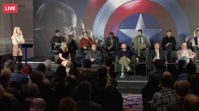 Captain America: Civil War at the European Press Conference
