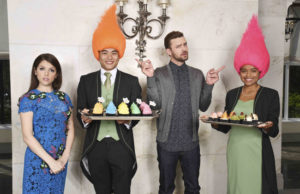 Justin Timberlake and Anna Kendrick take a ‘Trolls’ Tea at the Savoy.