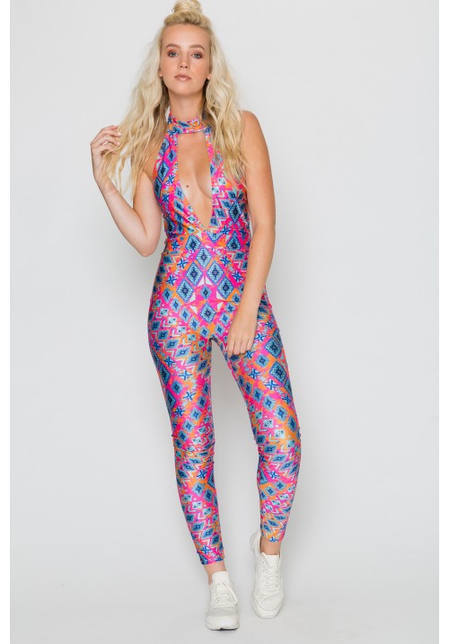 JADED aztech catsuit