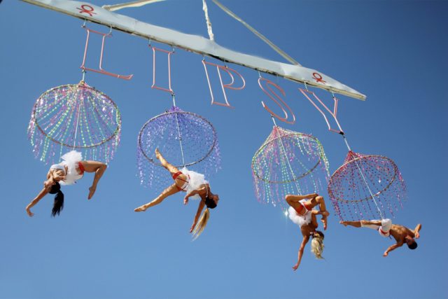 Amy Willerton, Vogue Williams and Nadia Forde party at Lipsy Ocean Beach Spray Party in Ibiza