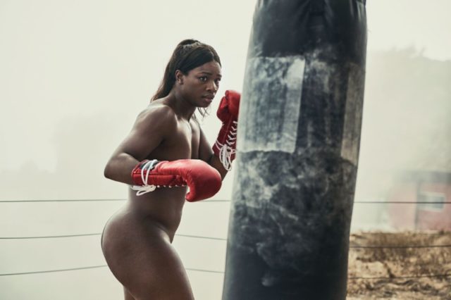 Claressa Shields poses in ESPN’s 2016 Body Issue