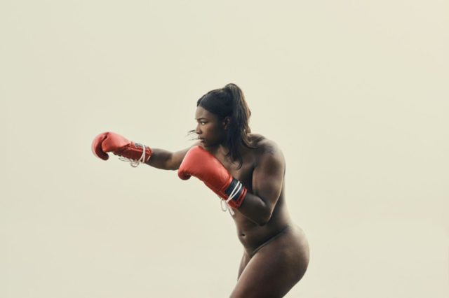 Claressa Shields poses in ESPN’s 2016 Body Issue