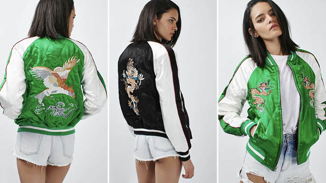 TALL Two-In-One Reversible Sateen Bomber Jacket