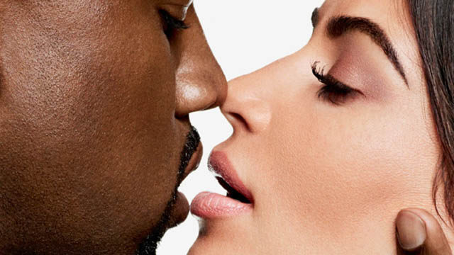 Kim and Kanye get intimate on the cover of Harper's Bazaar