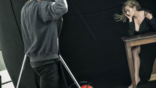 Alessandro Scotti pirelli 2017 BTS with Kate winslet