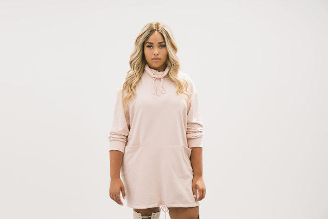 Jordyn Woods X boohoo collection photo shoot