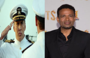 Nicolas Cage and Mario Van Peebles on USS Indianapolis: Men of Courage