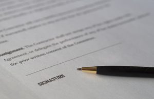 Property advice for those selling for the first time. pen about to sign a contract