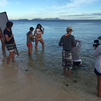 ashley Graham - Behind the scenes of Swimsuit Illustrated