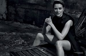 Westworld: (Dolores) Evan Rachel Wood stars in sultry fashion spread for Exit Magazine Actress Evan Rachel Wood wears Alexander Wang robe and 3.1 Phillip Lim romper