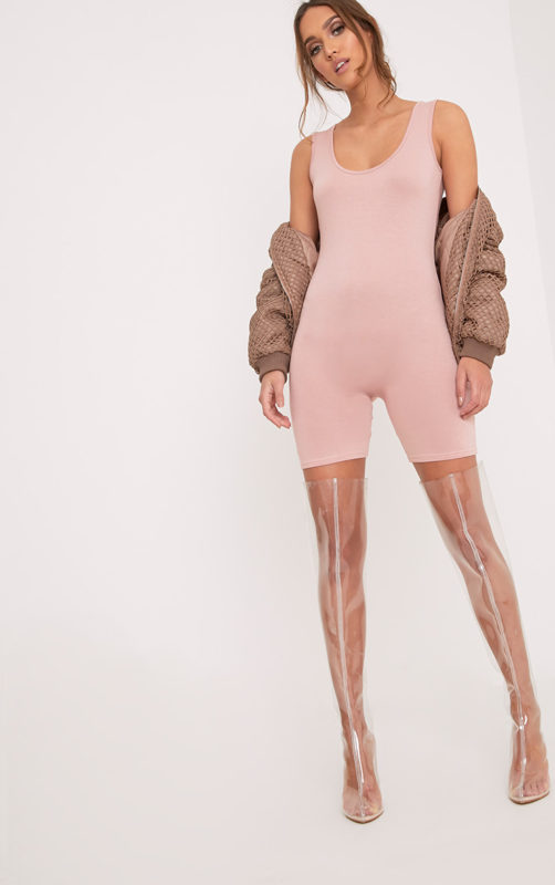 Lashanti Nude Fitted Unitard
