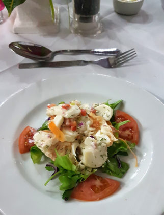 Devine food at the Petite Anse Hotel