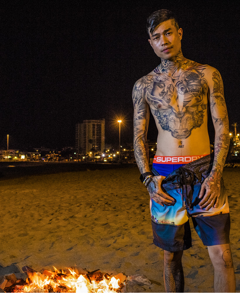 superdry summer Surplus Goods Photo Swim Shorts - TheNightIsYoung