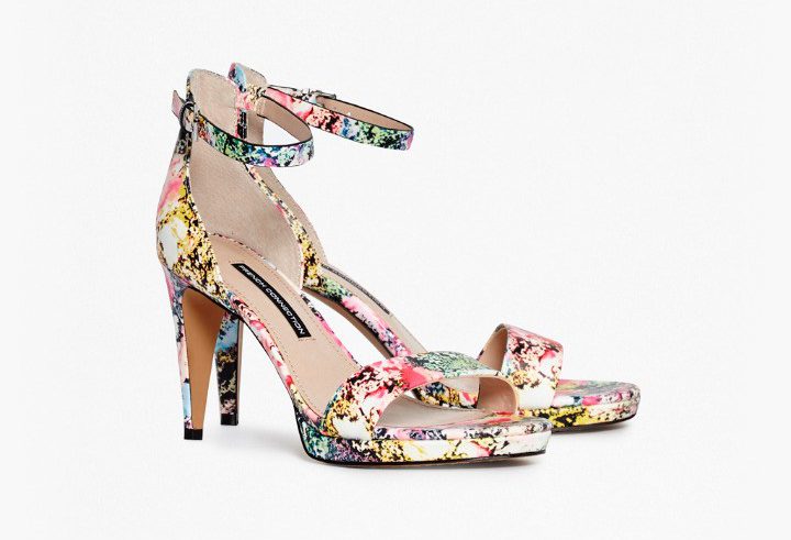 nata floral heeled sandals