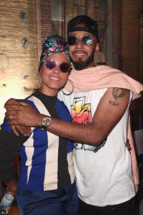 Alicia Keys and Swizz Beatz at BACARDÍ X The Dean Collection presents NO COMMISSION BERLIN (2)