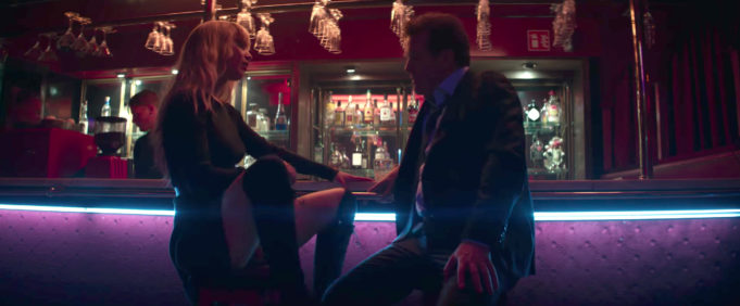 Jennifer Lawrence RED SPARROW sexy mini skirt and knee high boot