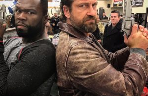 4 hunks 1 film: ‘Den of Thieves’ Gerard Butler, 50 Cent, Pablo Schreiber, O’Shea Jackson Jr. Den of thieves - Gerald butler and 50 cent