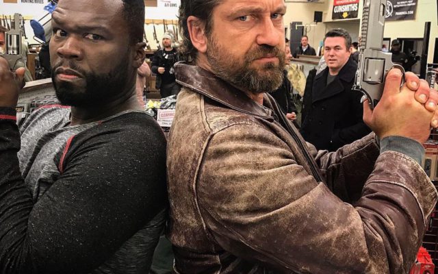 4 hunks 1 film: ‘Den of Thieves’ Gerard Butler, 50 Cent, Pablo Schreiber, O’Shea Jackson Jr. Den of thieves - Gerald butler and 50 cent