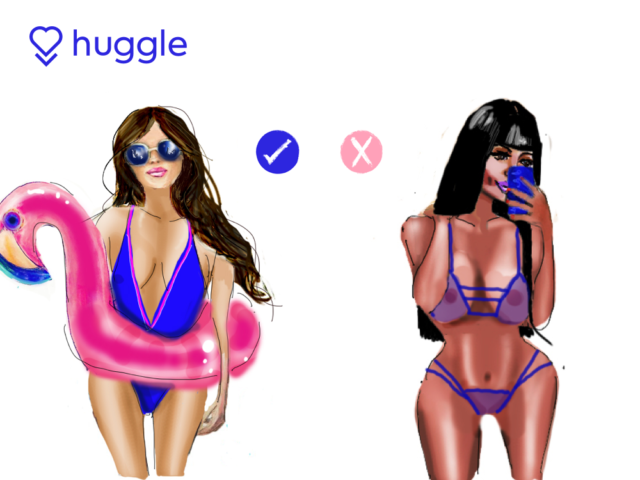 huggle - dressed vs naked
