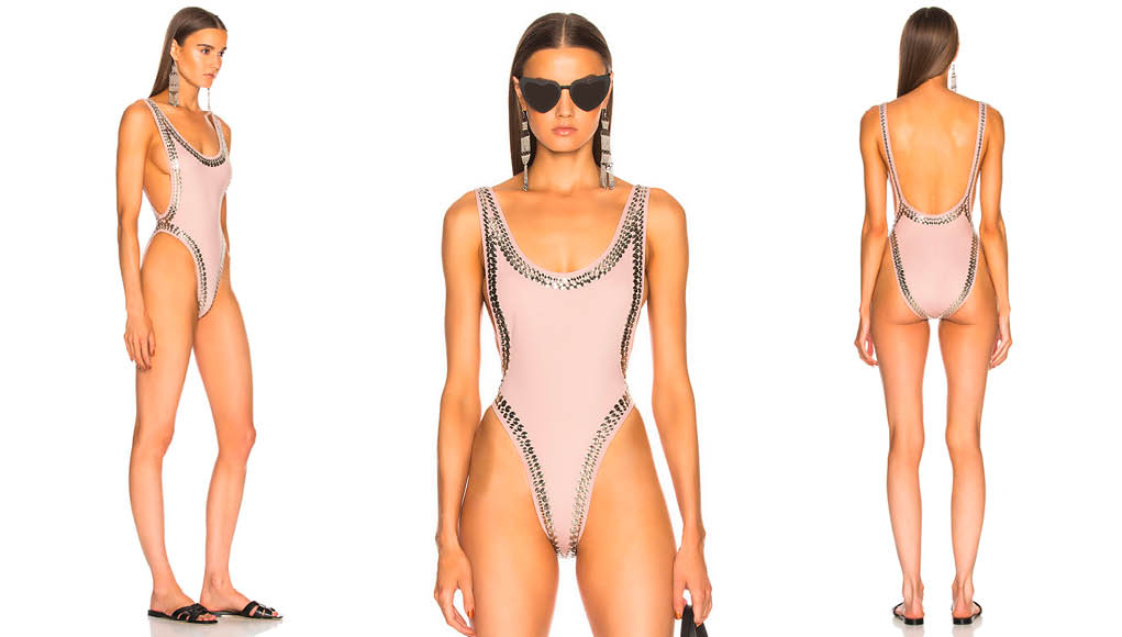 Norma Kamali Studded Marissa Swimsuit