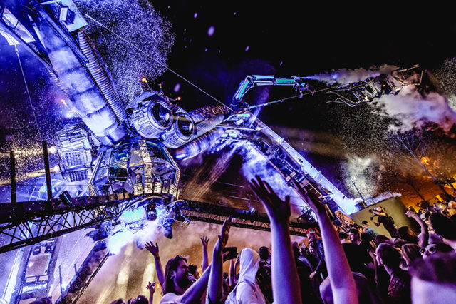 Photos: That moment when a gigantic spider storms Arcadia London Arcadia London