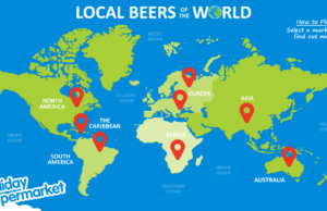 world map of beers
