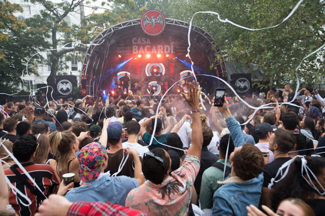 Major Lazer perform at Casa BACARDê at Powis Square Stage, Notting Hill Carnival, London.