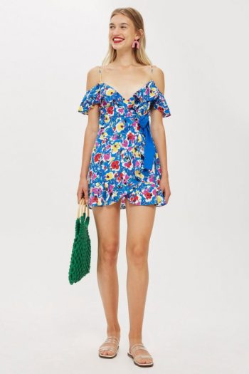 Strappy Floral Mini Dress
