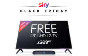 SKY TV Black Friday – Free 43″ UHD LG TV with Sky Bundle offer £55 per month Sky Black Friday