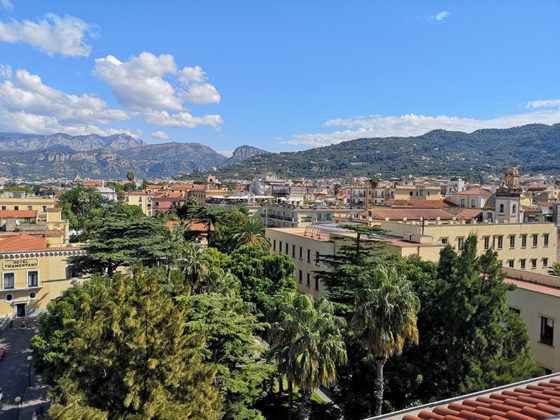 Sorrento by air and land