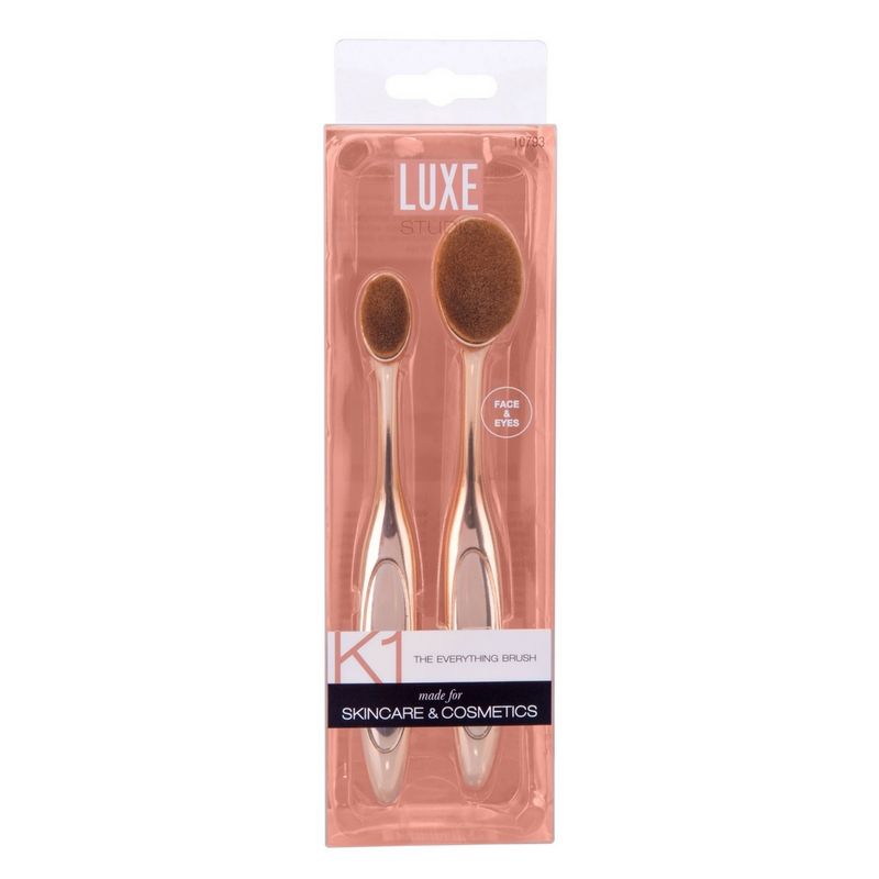 Luxe Studio Rose Gold 2-piece Brush Kit