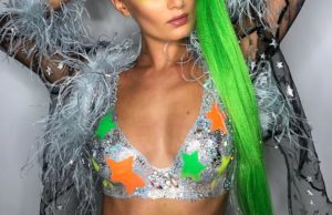 Is Neon Glitter Boobs the 2019 festival trend? You decide! Neon Glitter Boobs