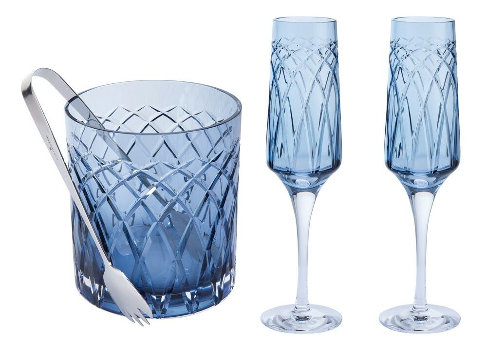Darlington Crystal - Harris Flute & Ice Bucket Gift Set