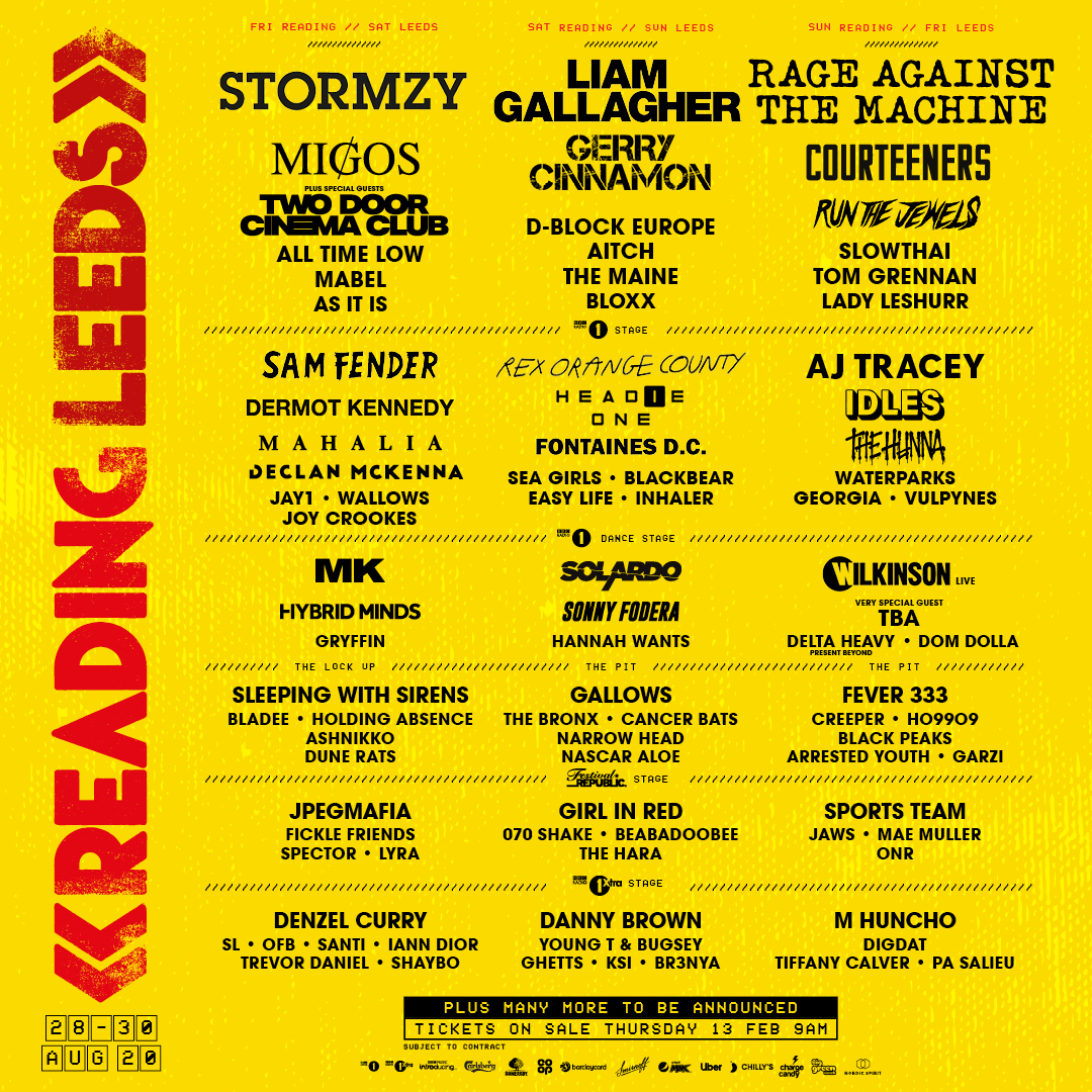 reading and leeds 2020