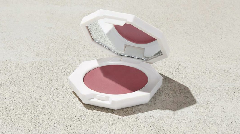 Fenty Beauty Cheeks Out Freestyle Cream Blush in Cool Berry $20 A mauve shade will bring a neutral tone to your makeup look.