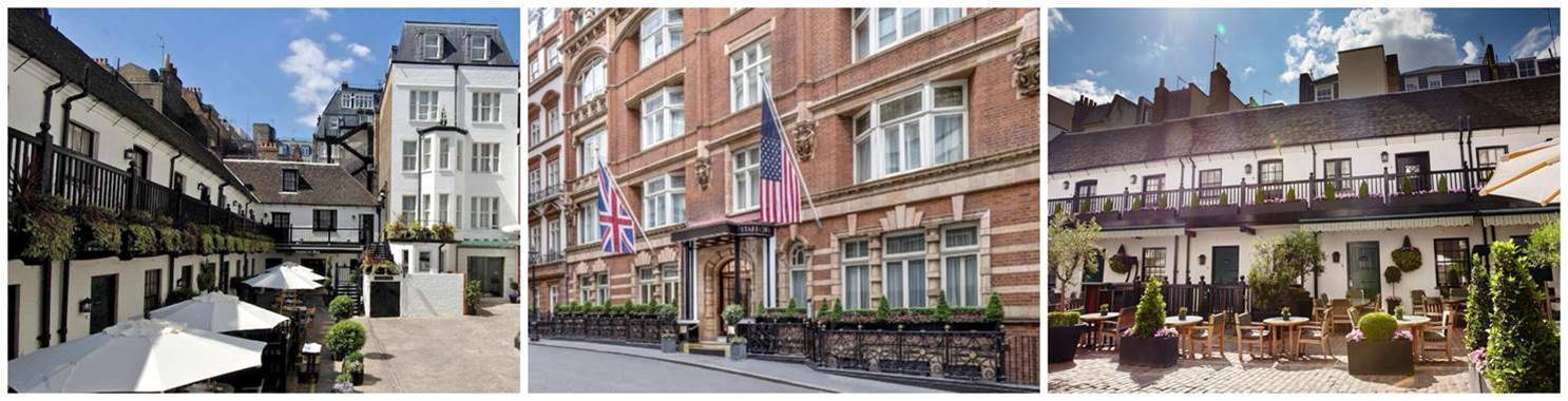 Classic cocktails and Moorish nibbles on the all-weather Terrace at The Stafford