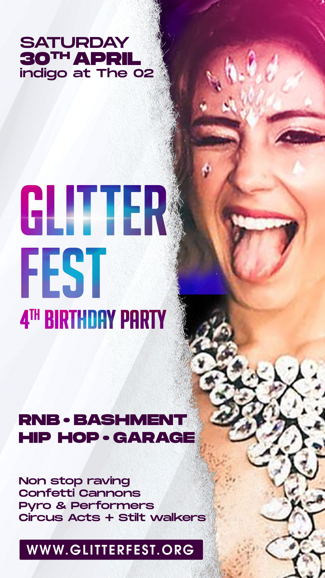 Glitterfest party at the indigo2